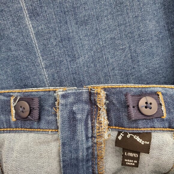 Art Class Girl's Adjustable Waist Pleated Denim Jean Skirt NEW Size L(10/12 - Picture 7 of 14